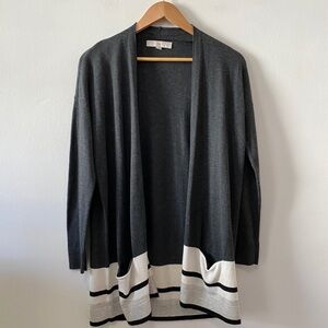 LOFT Flowy Soft Cozy Open Front Long Line Cardigan